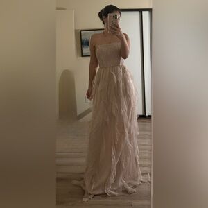 Elegant Beige Evening Gown